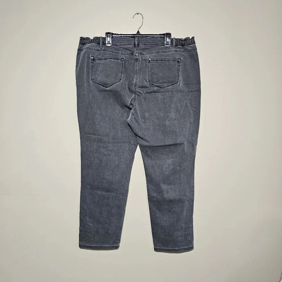 J. Jill Denim Authentic Fit Slim Ankle Women's Plus Size 22W Jeans Gray Stretch - Picture 5 of 10